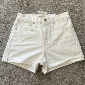 Madewell High-Rise White Shorts - Size 25